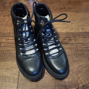 Marc Fisher Black Leather Women's Boots